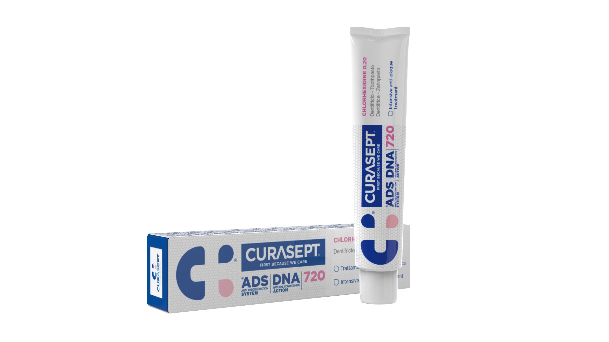 Curaprox Curasept ADS DNA 720 Οδοντόκρεμα με 0,020% Χλωρεξιδίνη 75ml