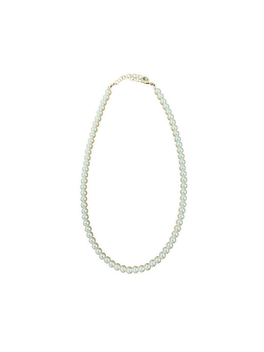 Farma Bijoux Υποαλλεγικό Κολιέ Με Πέρλες 43/48cm