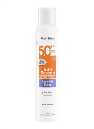 Frezyderm Sunscreen Invisible Spray SPF50+ 200ml