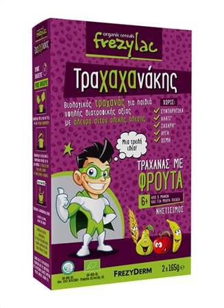 Frezyderm Frezylac Τραχαχανακης Τραχανας Με Φρουτα 2x165gr