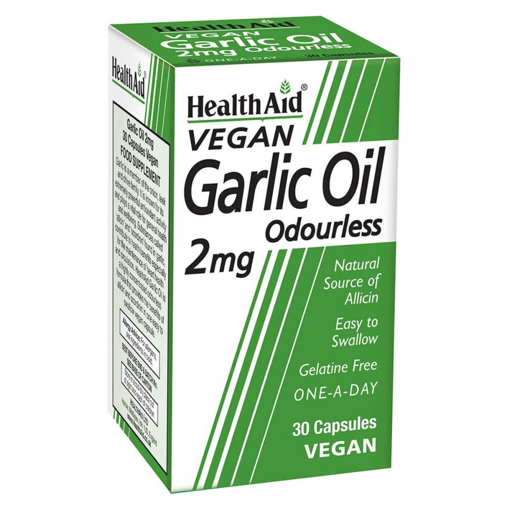 Health Aid Garlic Oil 2mg 30Φυτικές Κάψουλες