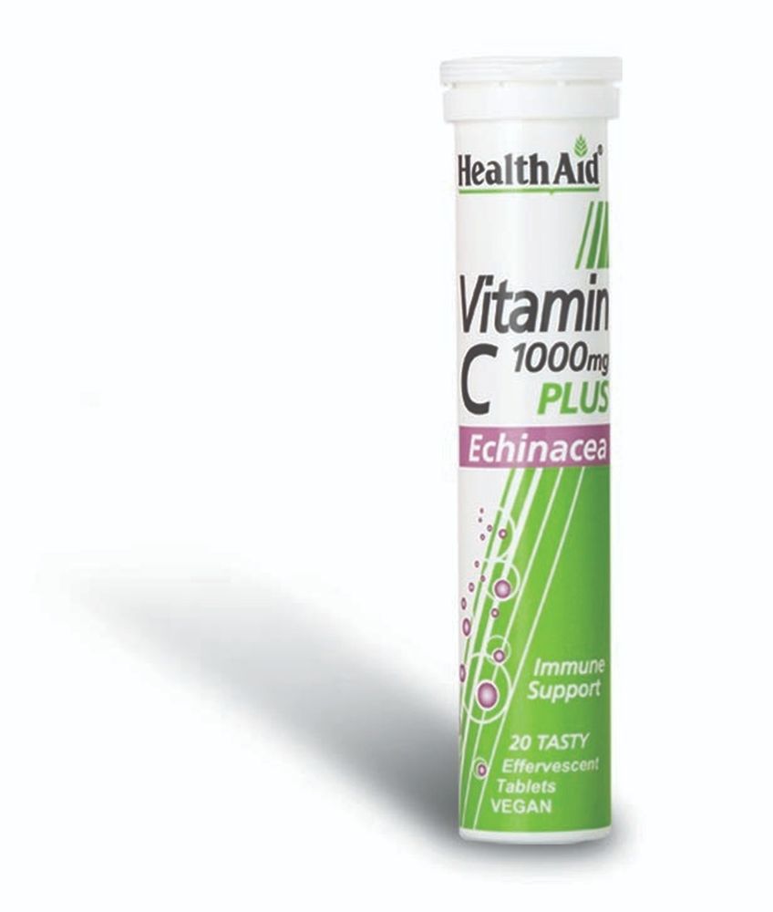 Health Aid Vitamin C 1000mg Plus Echinacea 20Αναβράζουσες Ταμπλέτες