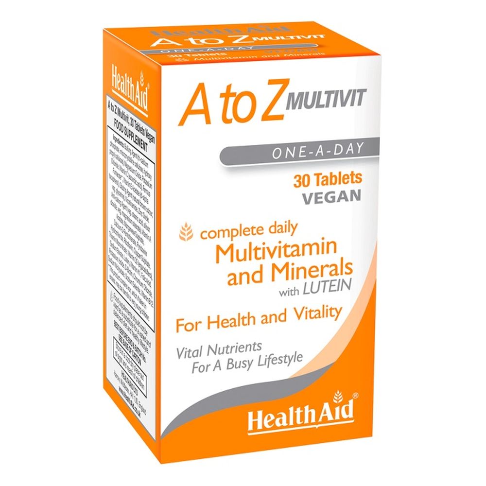 Health Aid A to Z Multivit and Minerals with Lutein 30Ταμπλέτες