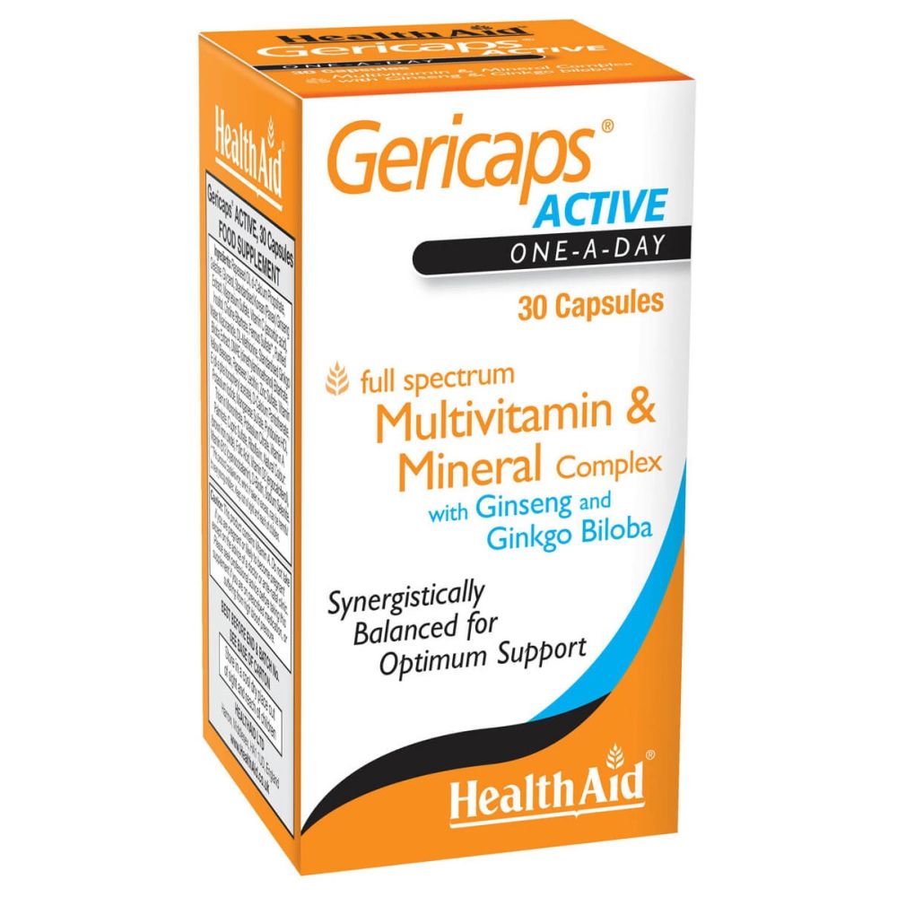 Health Aid Gericaps Active Multivitamin Ginseng & Gingo Biloba 30Κάψουλες