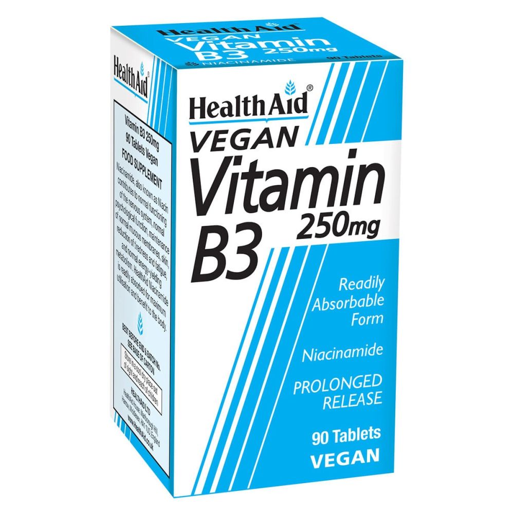 Health Aid Vitamin B3 (Niacin) 250mg 90Ταμπλέτες