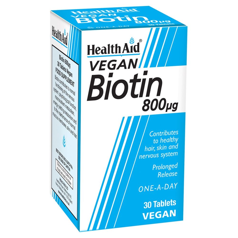 Health Aid Biotin 800mg 30Ταμπλέτες