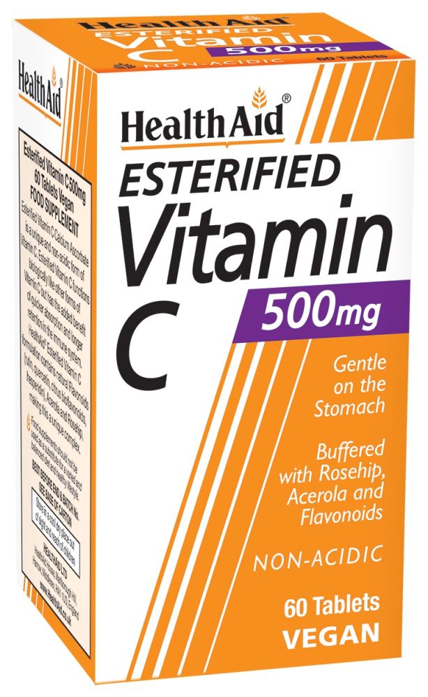 Health Aid Esterified Vitamin C 500mg Non-Acidic 60Ταμπλέτες