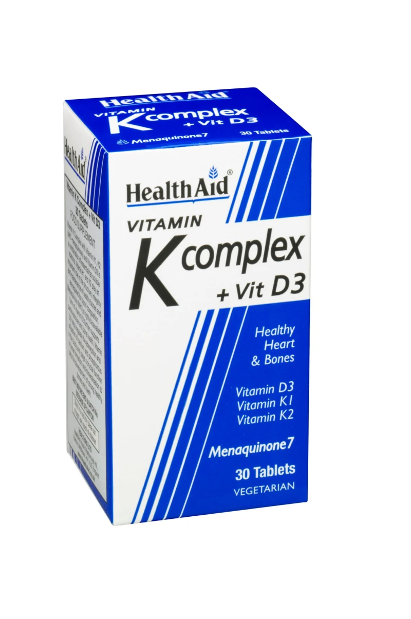 Health Aid Vitamin K Complex + Vit. D3 30Ταμπλέτες