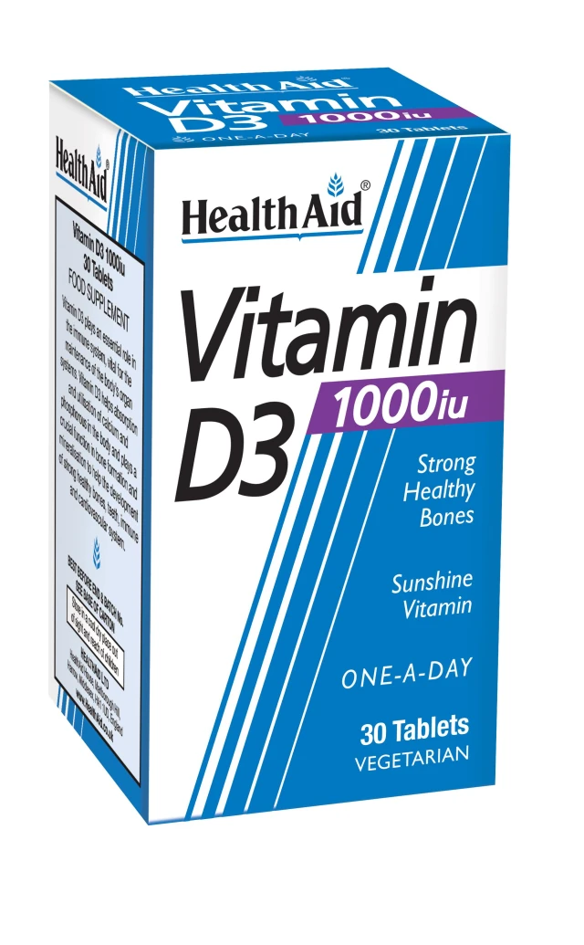 Health Aid Vitamin D3 1000iu 30Ταμπλέτες