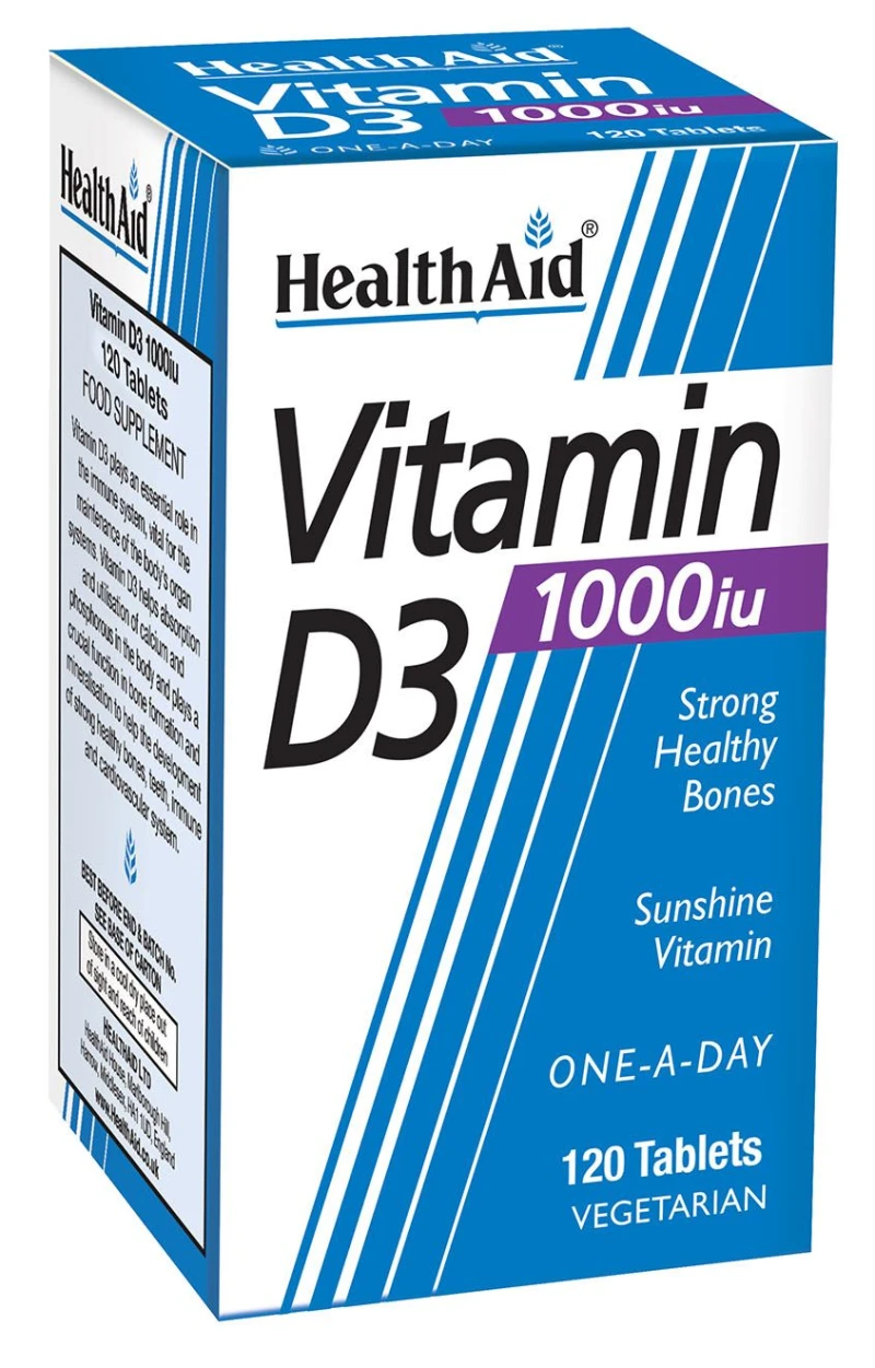 Health Aid Vitamin D3 1000iu 120Ταμπλέτες