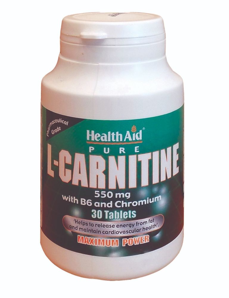 Health Aid L-Carnitine 550mg 30Ταμπλέτες