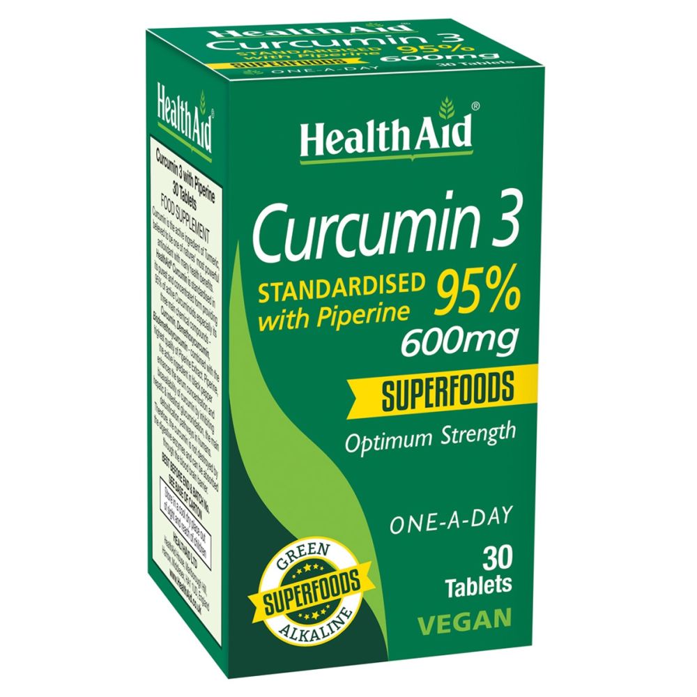 Health Aid Curcumin 3 600mg 30Ταμπλέτες