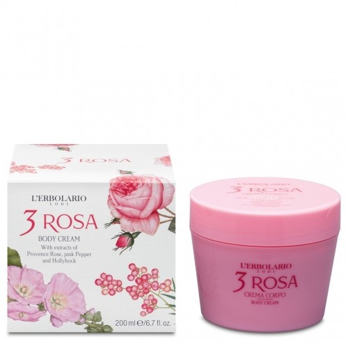 L’Erbolario 3 Rosa Crema Profumata Per il Corpo 200ml