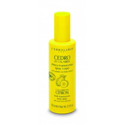 L’Erbolario Cedro Di Calabria Fresca Evanescenza Spray Corpo 100ml