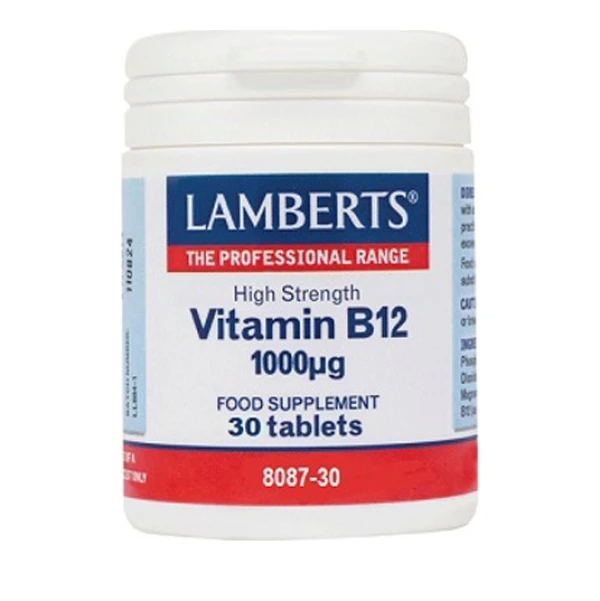 Lamberts B12 1000mg (Methylcobalamin) 30Ταμπλέτες