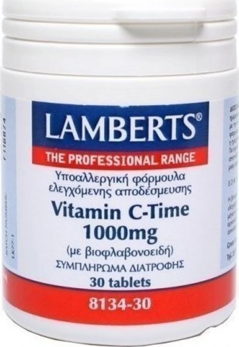 Lamberts Vitamin C 1000mg Time Release  30Ταμπλέτες