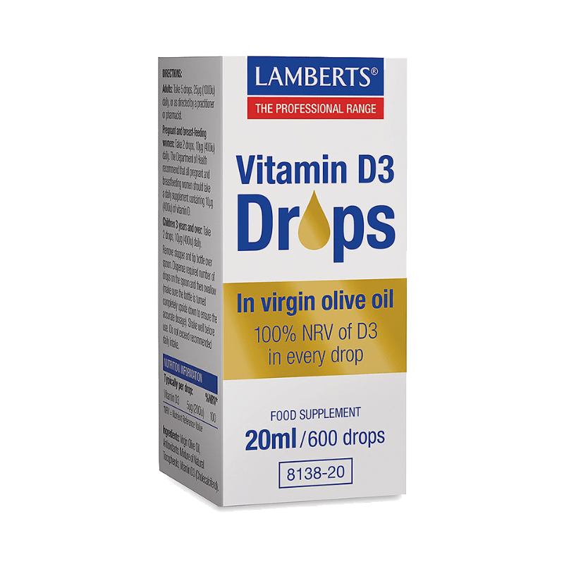 Lamberts Vitamin D3 Drops 20ml / 600 Drops