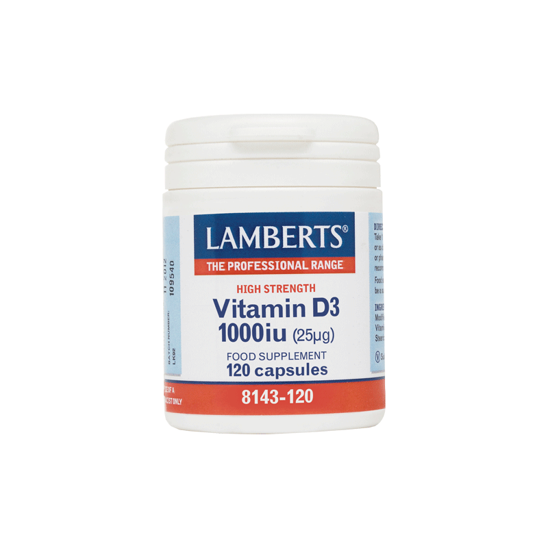 Lamberts Vitamin D3 1000iu(25μg) 120Κάψουλες