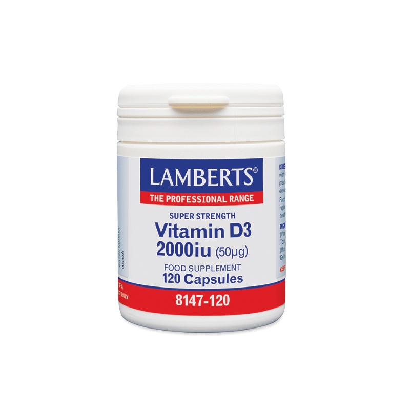 Lamberts Vitamin D3 2000iu(50μg) 120Κάψουλες