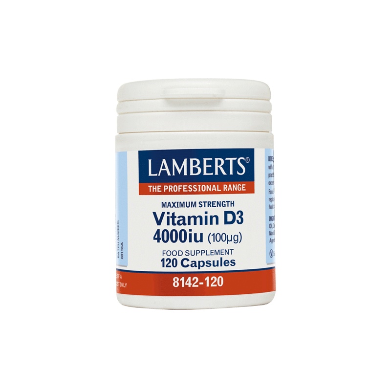 Lamberts Vitamin D3 4000iu (100μg) 120Κάψουλες             