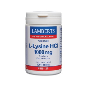 Lamberts L-Lysine HCL 1000mg 120Ταμπλέτες