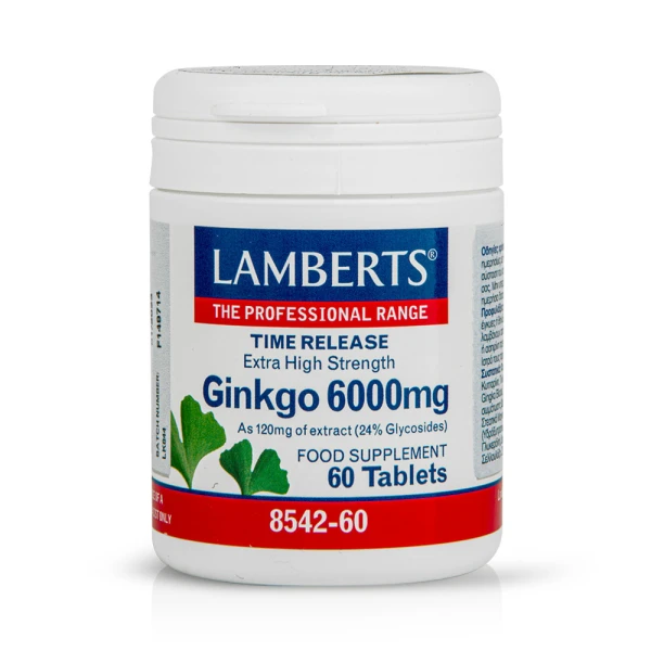 Lamberts Ginkgo 6000mg 60Ταμπλέτες