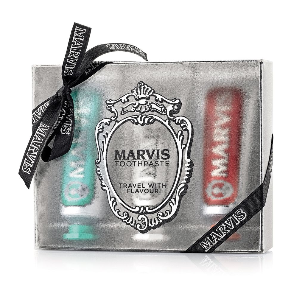 Marvis Travel Set with Flavour Box Οδοντόκρεμες Σε 3 Γεύσεις 3x25ml