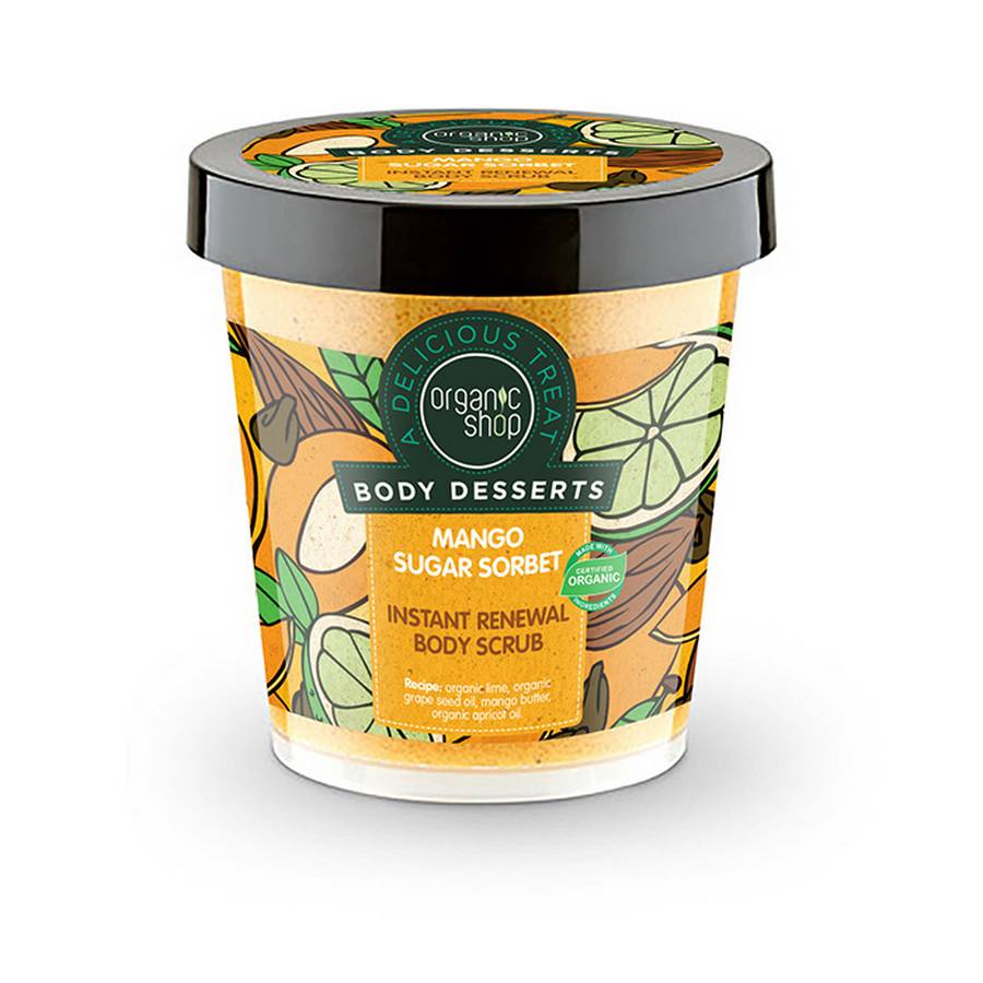 Natura Siberica Organic Shop Body Desserts Mango Sugar Sorbet 450ml