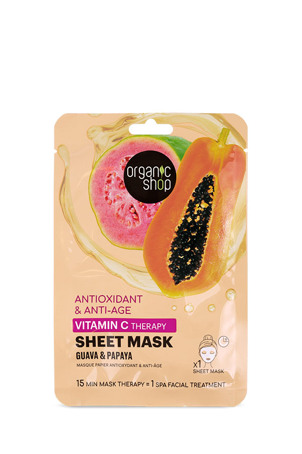 Natura Siberica Organic Shop Antioxidant & Anti-Age Vitamin C Therapy Sheet Mask 25gr