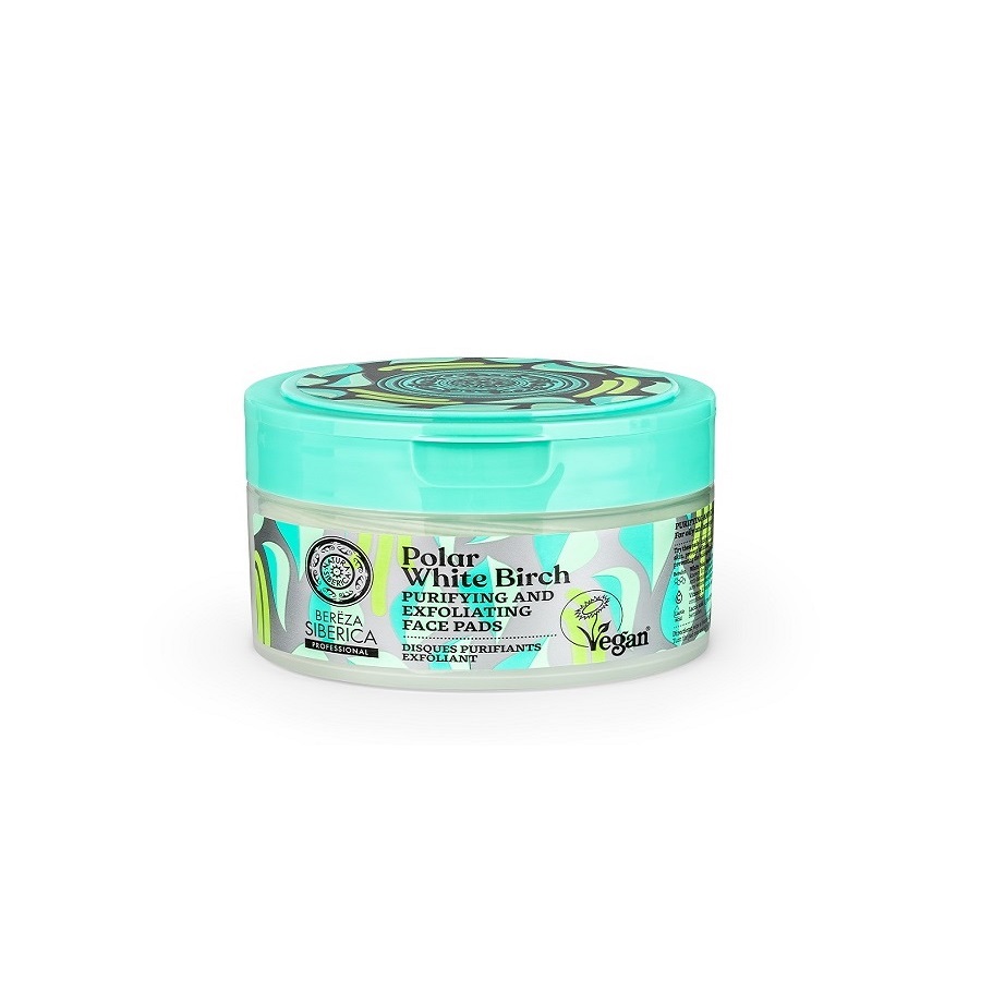 Natura Siberica Bereza Polar White Birch Purifying And Exfoliating Face Pads 20Τεμάχια