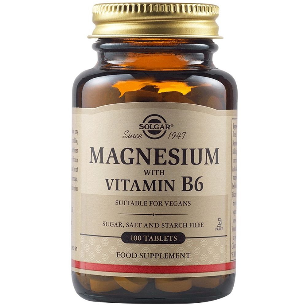 Solgar Magnesium with Vitamin B6 100Ταμπλέτες