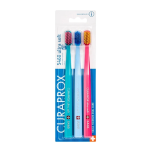 Curaprox CS 5460 Family Pack 2+1 Οδοντόβουρτσες Πετρόλ-Σιελ-Φούξια 3Τεμάχια