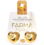 Farma Bijoux Υποαλλεργικά Σκουλαρίκια Επιχρυσωμένες Καρδιές 20mm