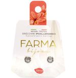 Farma Bijoux Υποαλλεργικά Σκουλαρίκια Κρύσταλλα Στρογγυλά 5.3mm