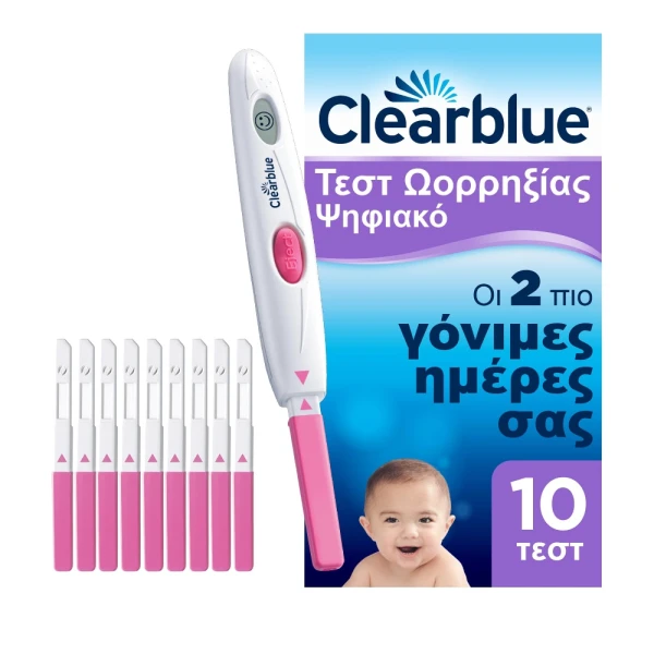 Φωτογραφία από Clearblue Ψηφιακό Τεστ Ωορρηξίας 10Τεμάχια