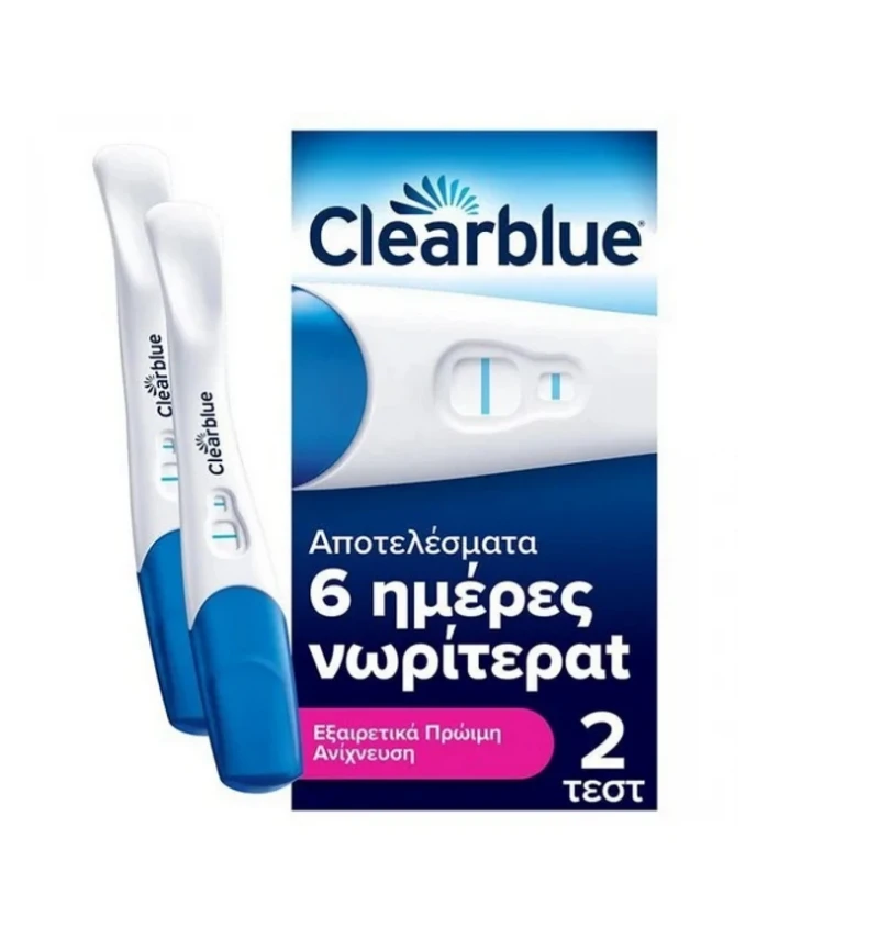 Φωτογραφία από Clearblue Τεστ Εγκυμοσύνης Εξαιρετικά Πρώιμης Ανίχνευσης 2Τεμάχια