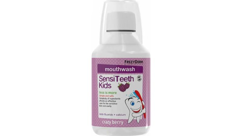 Φωτογραφία από Frezyderm Sensiteeth Kids Mouthwash 125ppm 250ml