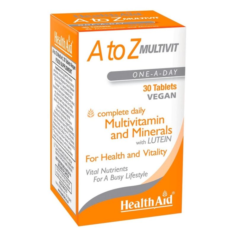 Φωτογραφία από Health Aid A to Z Multivit and Minerals with Lutein 30Ταμπλέτες