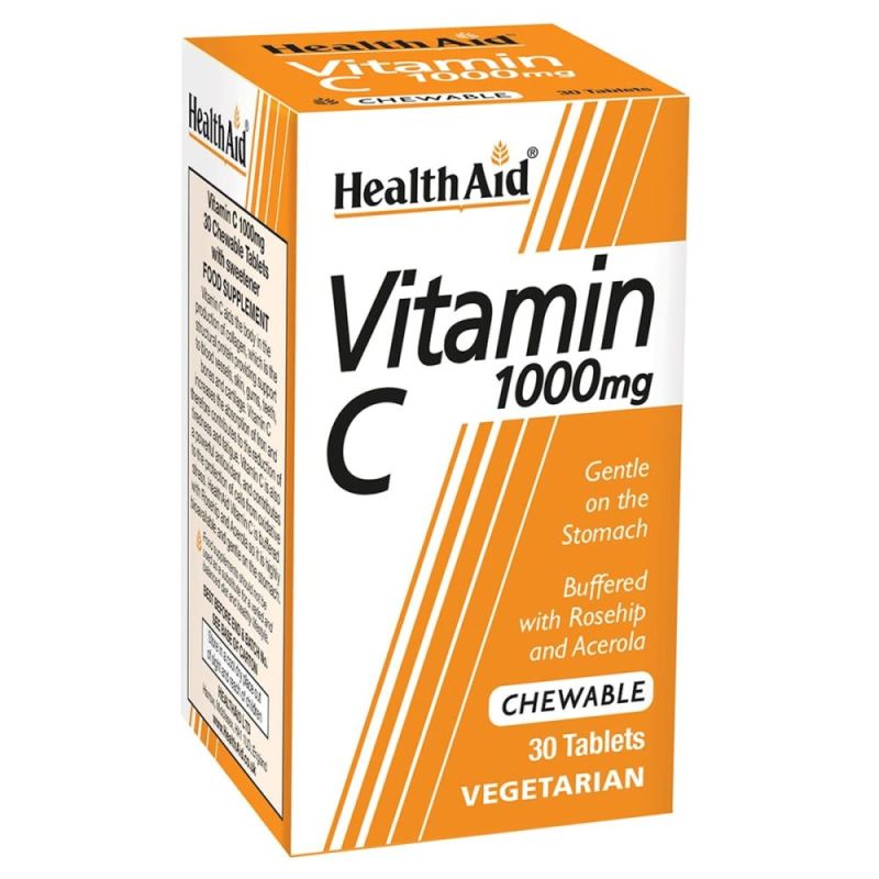 Φωτογραφία από Health Aid Vitamin C 1000mg Chewable 30Μασώμενα Δισκία