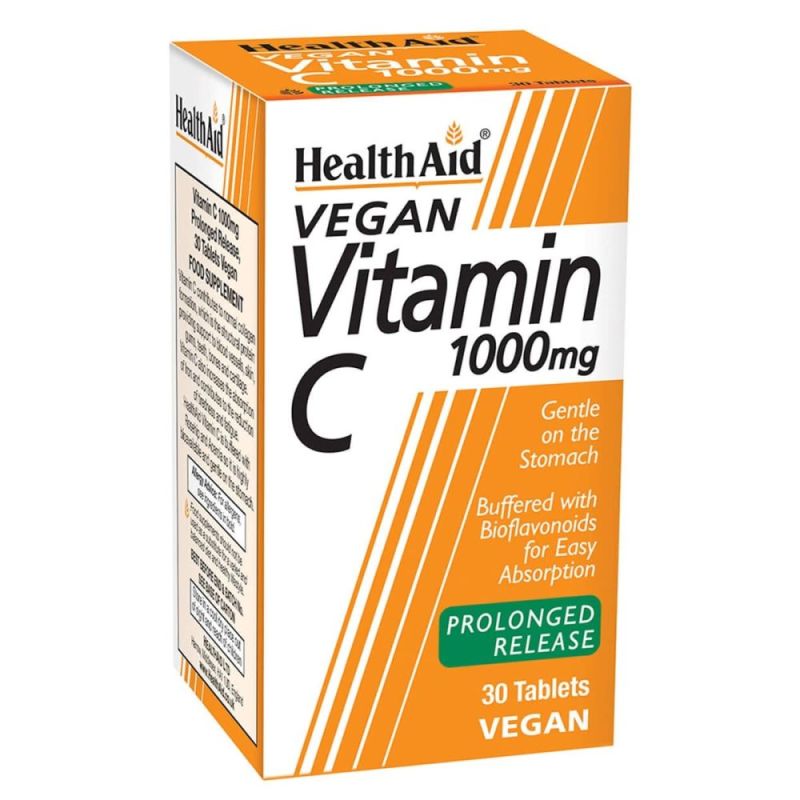 Φωτογραφία από Health Aid Vitamin C 1000mg Prolonged Release 30Ταμπλέτες