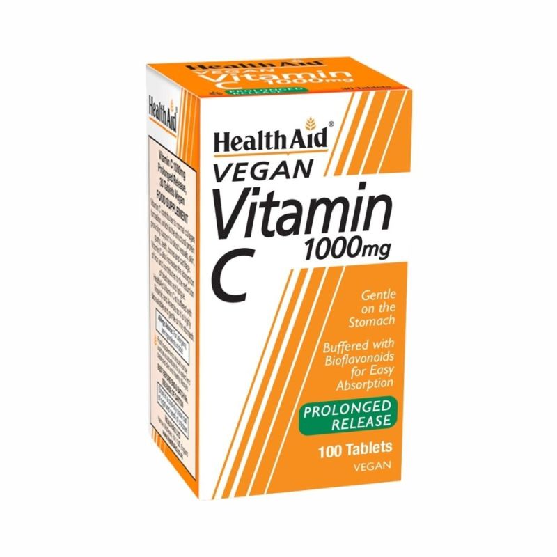 Φωτογραφία από Health Aid Vitamin C 1000mg Prolonged Release 100Ταμπλέτες