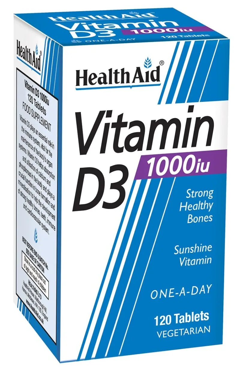 Φωτογραφία από Health Aid Vitamin D3 1000iu 120Ταμπλέτες