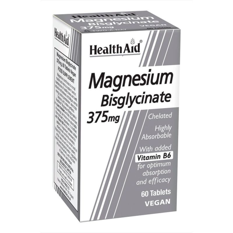 Φωτογραφία από Health Aid Magnesium Bisglycinate 375mg 60Ταμπλέτες