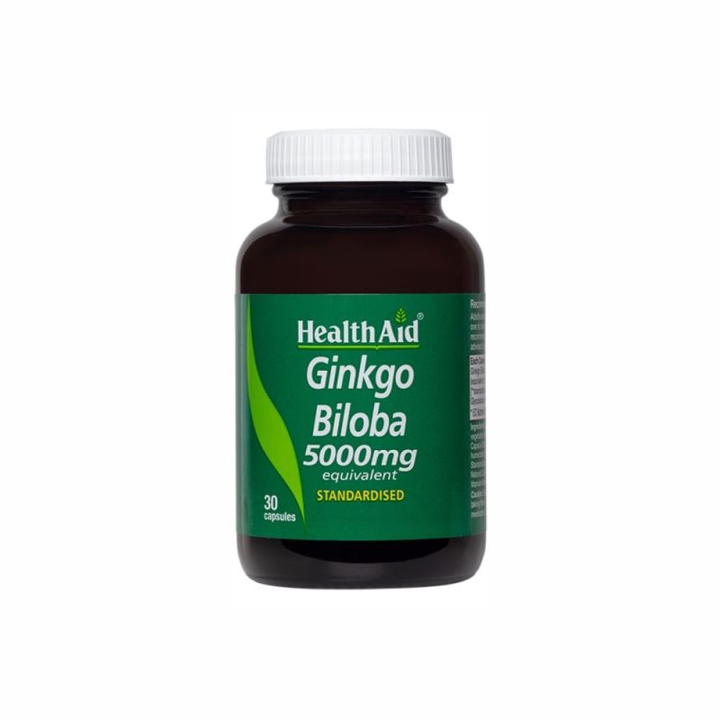 Φωτογραφία από Health Aid Ginkgo Biloba 5000mg 30Κάψουλες