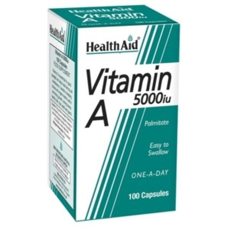 Φωτογραφία από Health Aid Vitamin Α 5000iu 100Kάψουλες