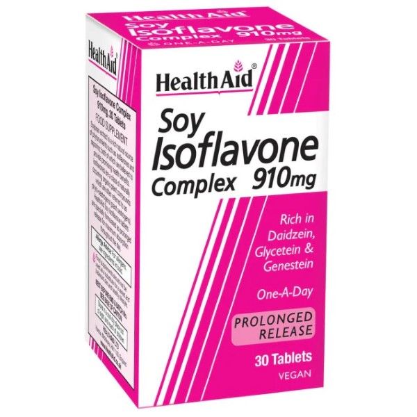 Φωτογραφία από Health Aid Soy Isoflavones Complex 910mg 30Ταμπλέτες