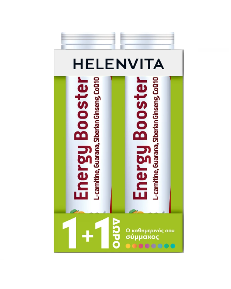 Φωτογραφία από Helenvita Promo Energy Booster 2x20Αναβράζοντα Δισκία 1+1ΔΩΡΟ