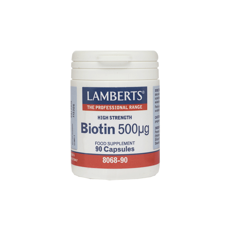 Φωτογραφία από Lamberts Biotin 500mcg 90Κάψουλες