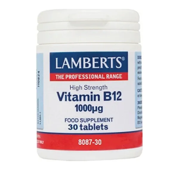 Φωτογραφία από Lamberts B12 1000mg (Methylcobalamin) 30Ταμπλέτες