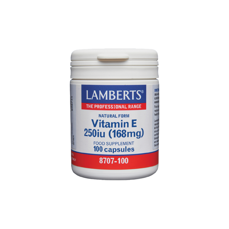 Φωτογραφία από Lamberts Vitamin E 250iu Natural Form 168mg 100Κάψουλες